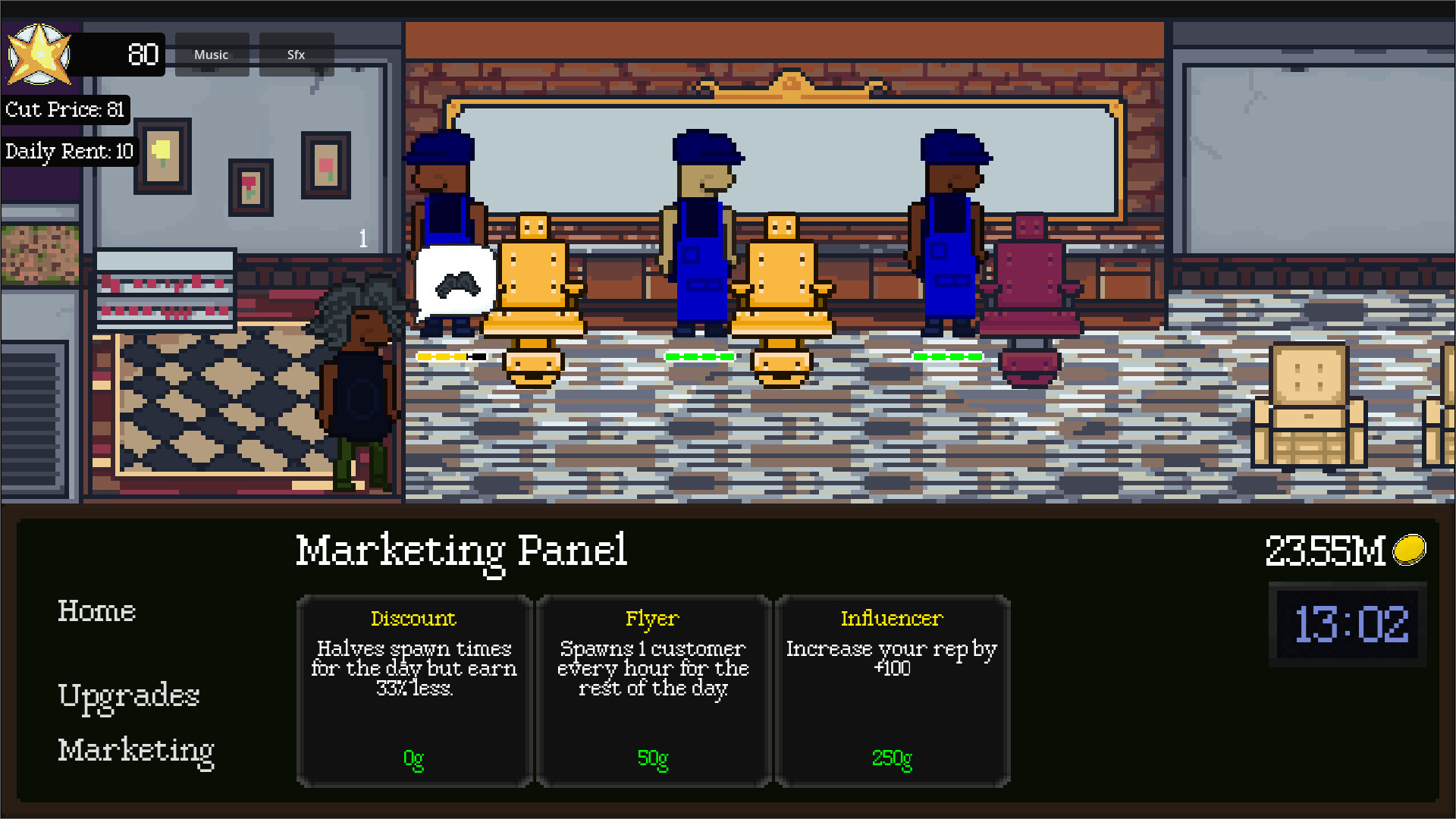 #3. The Barber Shop (Steam) 由: Ayrton Alexis