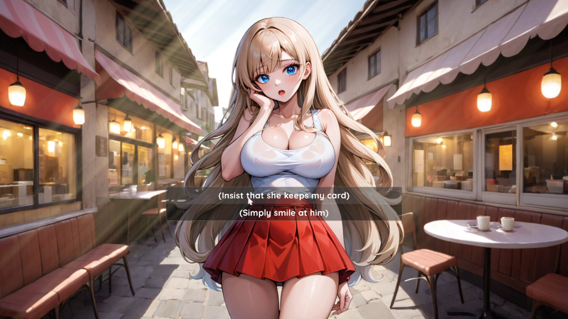 Hentai Novel: Lily is stripping PC gameplay screenshot 2 of 7