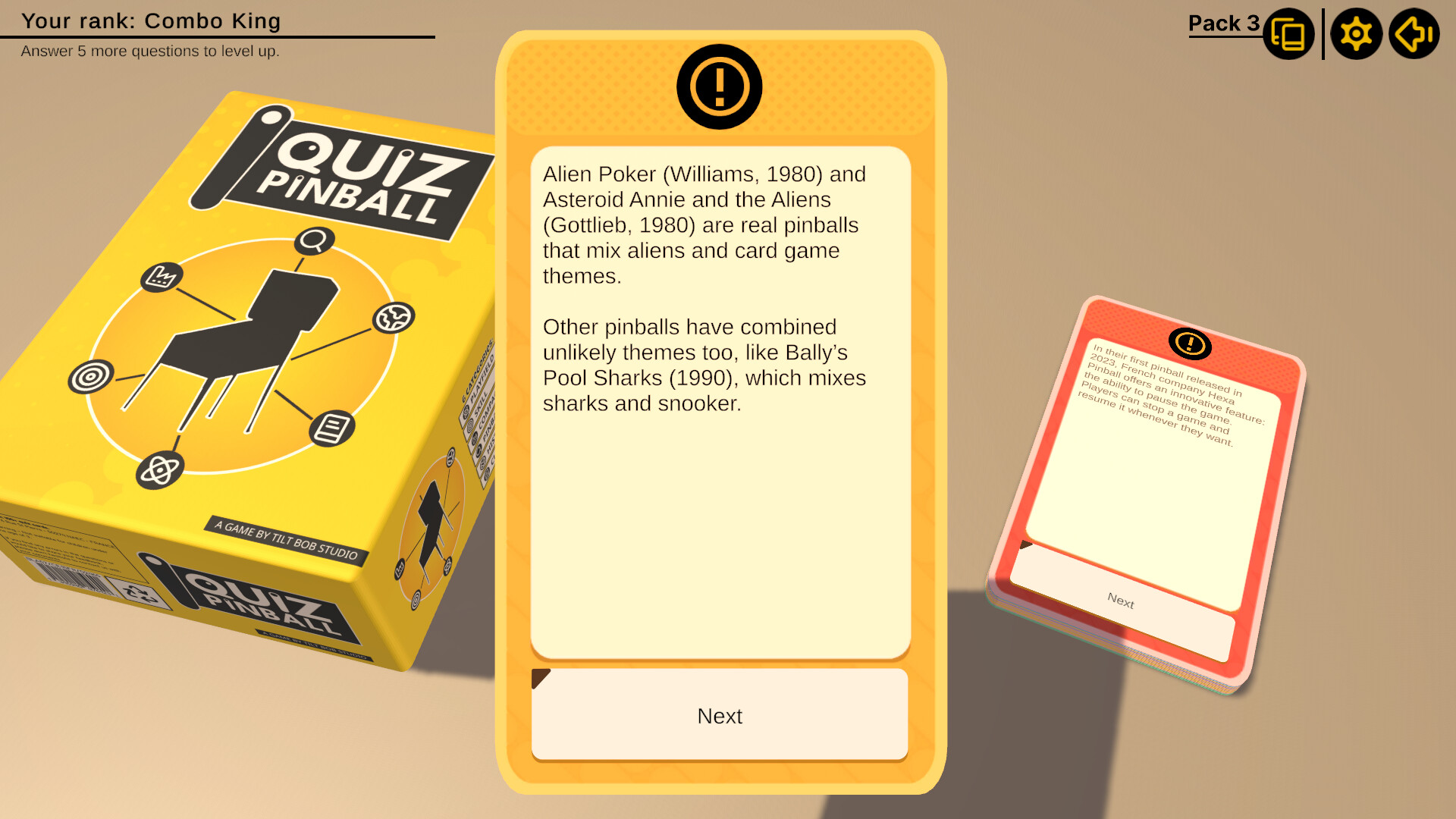 #4. Quiz Pinball - Support Pack (Steam) Av: Tilt Bob Studio