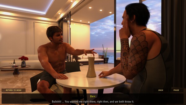 Screenshot 2 of Sex Game - Gay Affair - Episode 2 - additional gameplay view