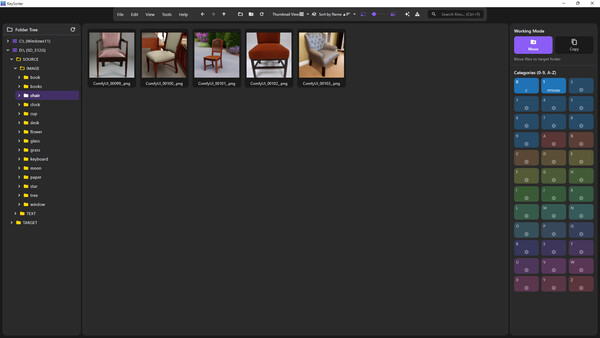 Скриншот из KeySorter