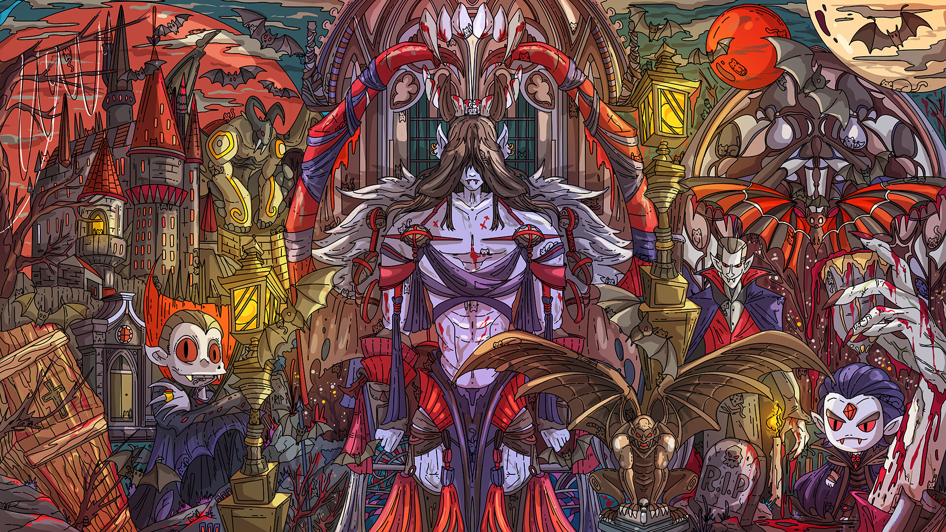 100 Vampire Cats - Artbook Featured Screenshot #1