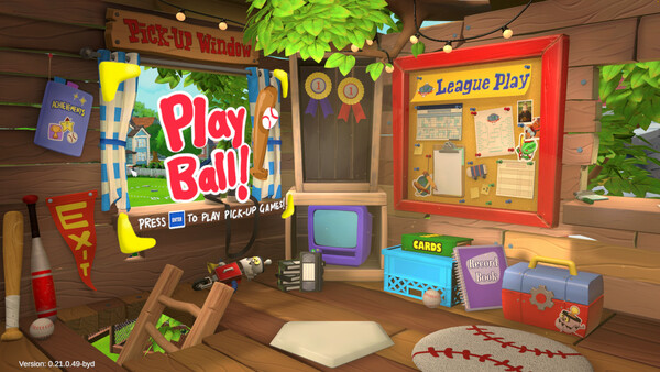 Screenshot of Backyard Baseball gameplay showing in-action mechanics