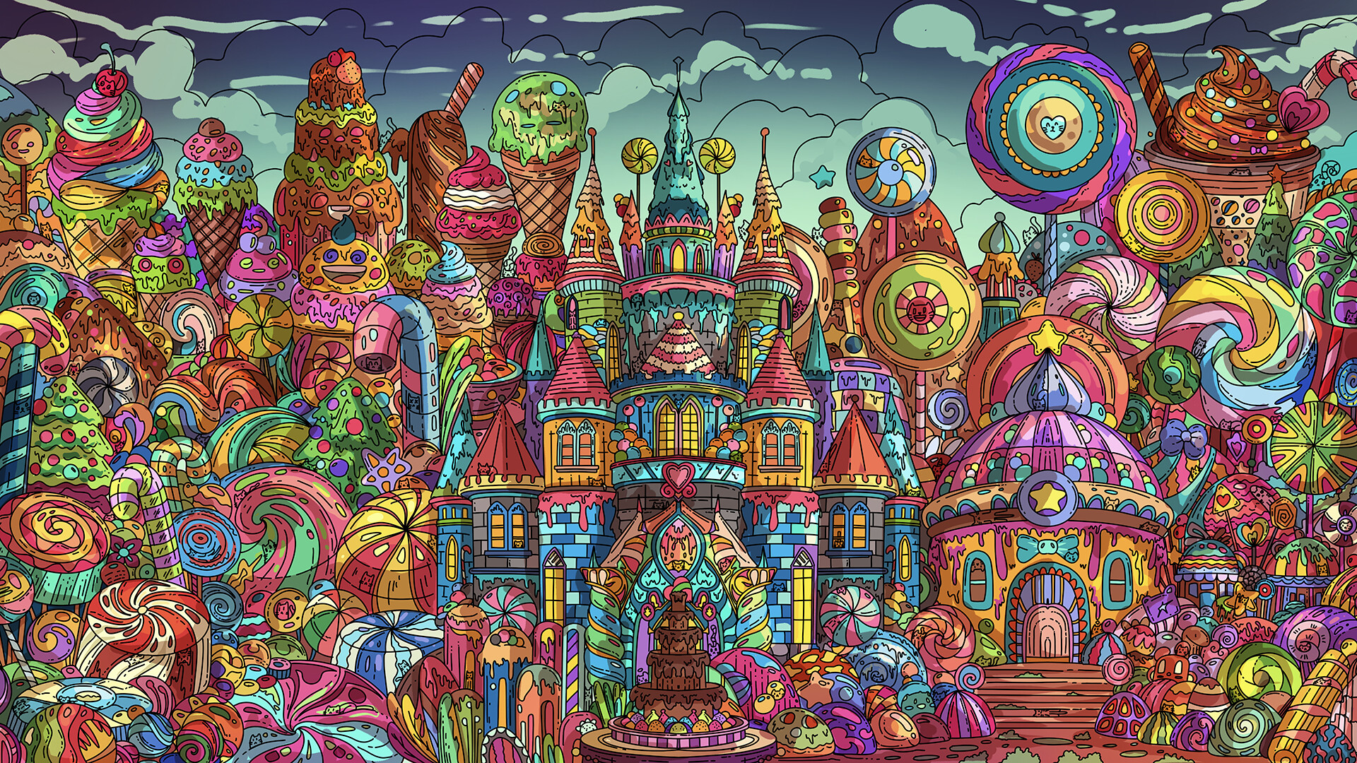 100 Candy Cats  - Artbook Featured Screenshot #1