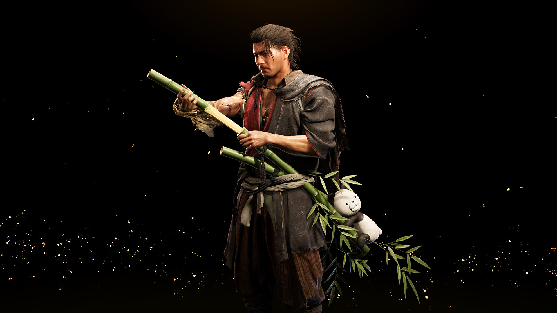 Onimusha: WotS - Sword Appearance: Bamboo & Panda Featured Screenshot #1