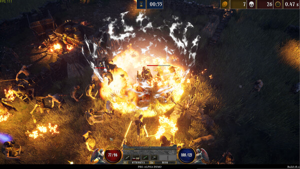 Screenshot of Cult of Shadows gameplay showing in-action mechanics