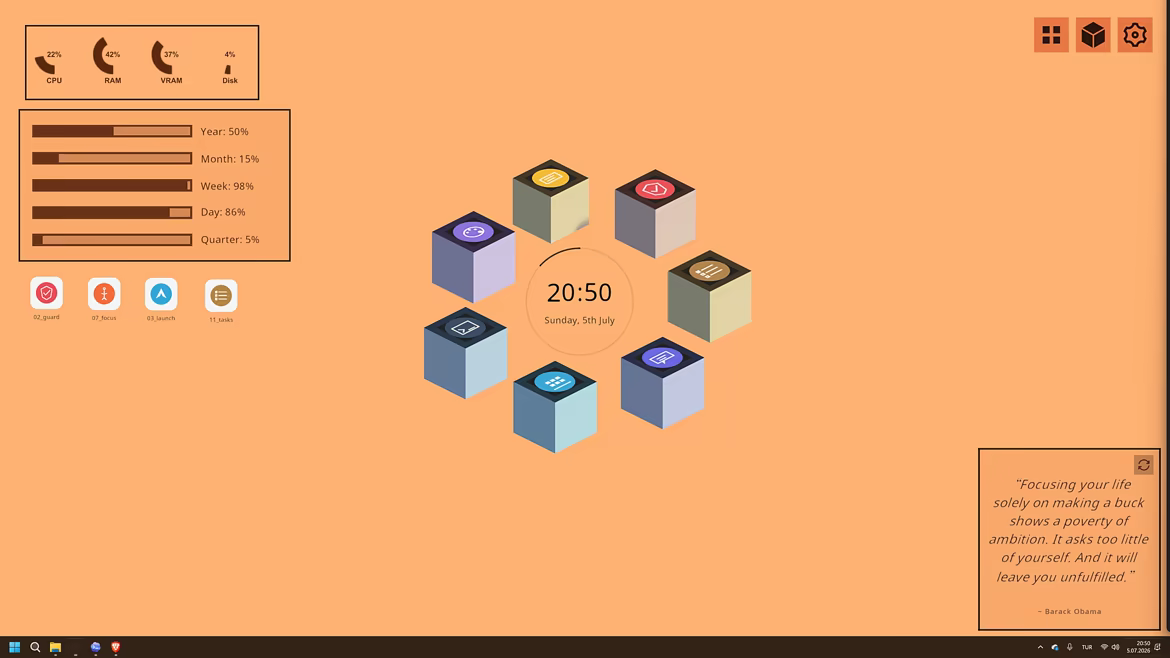 Minimalist Desktop video 2