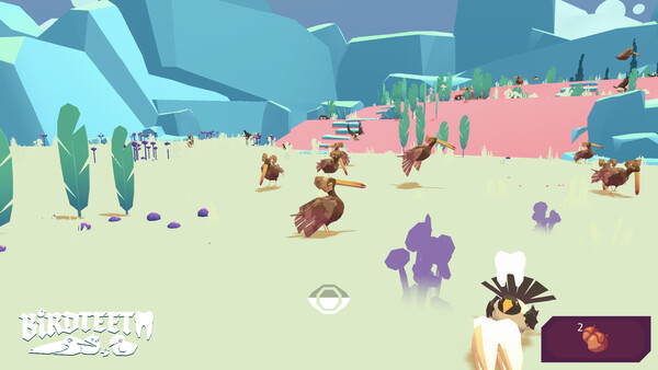 Screenshot of Birdteeth gameplay showing in-action mechanics