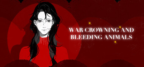 war crowning and bleeding animals