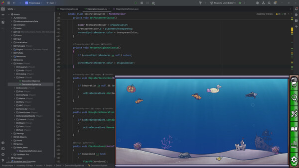 Screenshot of HydroTick: Water Reminder & Aquarium Manager gameplay showing in-action mechanics