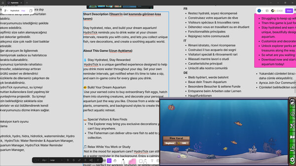HydroTick: Water Reminder & Aquarium Manager game for windows Pc 1