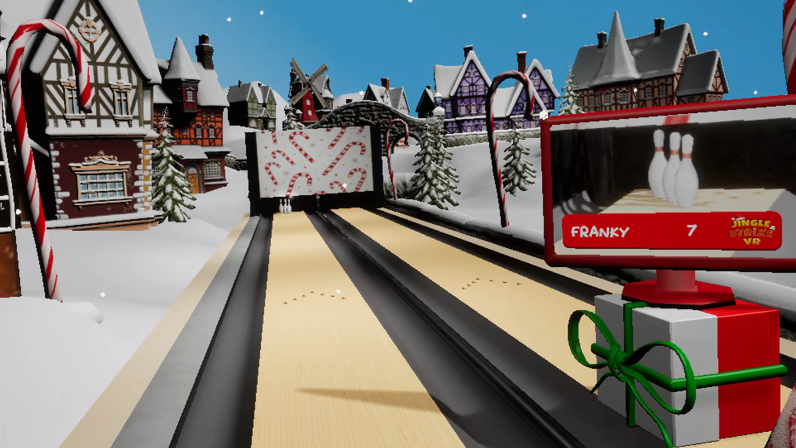 Live pin cam with animations for Strikes and Spares