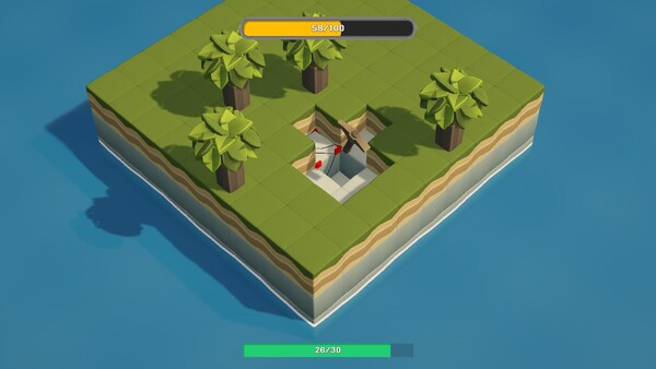 Screenshot of Mine It All! gameplay showing in-action mechanics