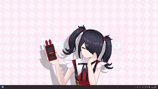 Desktop Mate NEEDY STREAMER OVERLOAD Ame-chan DLC