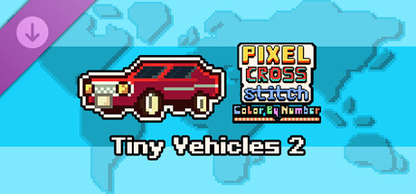 Pixel Cross Stitch - Tiny Vehicles Pack 2