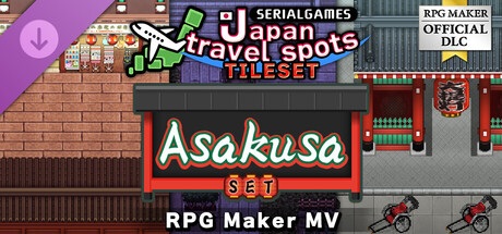 RPG Maker MV - SERIALGAMES Japan travel spots Asakusa set banner image