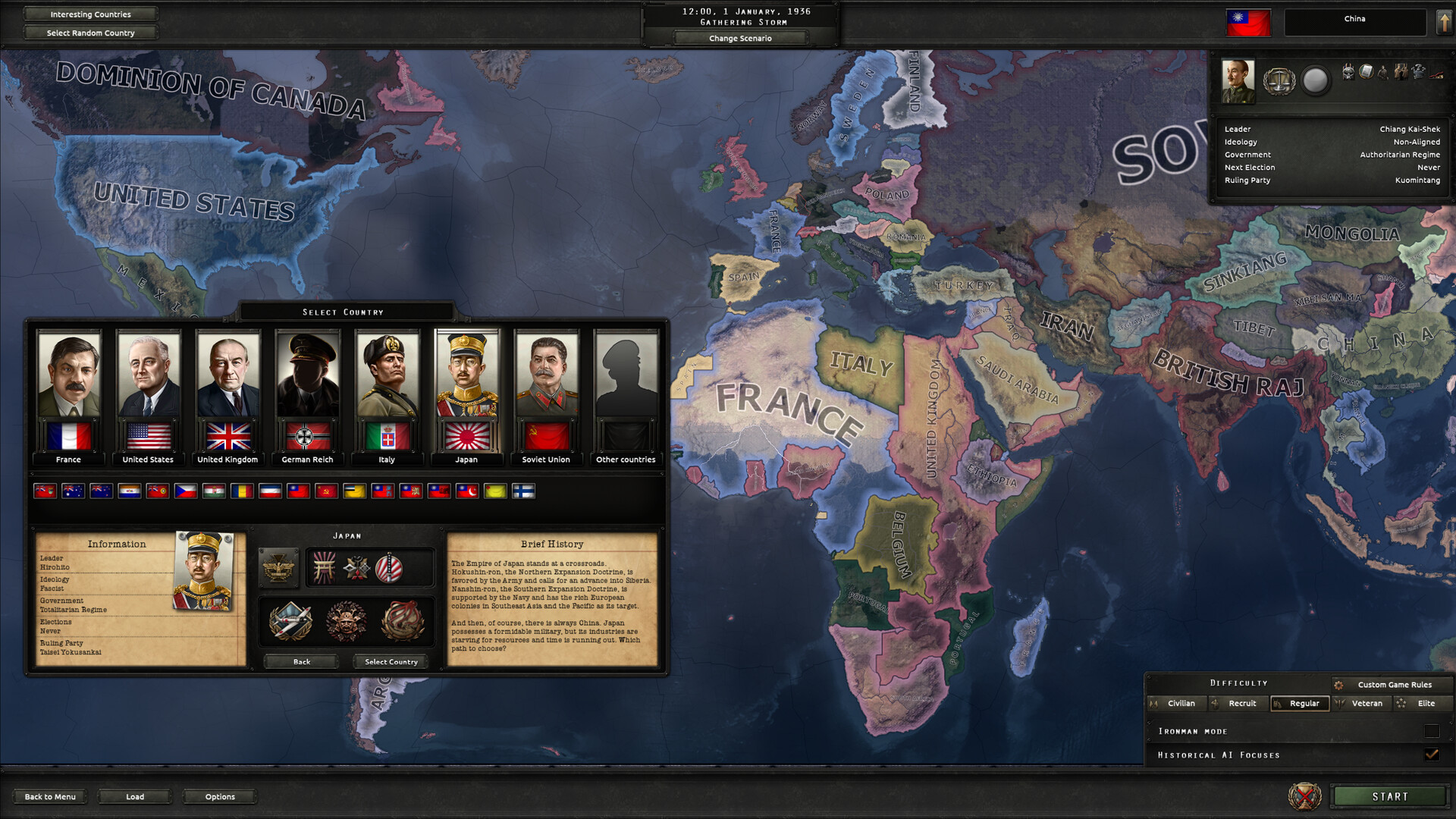 screenshot of Hearts of Iron IV 2