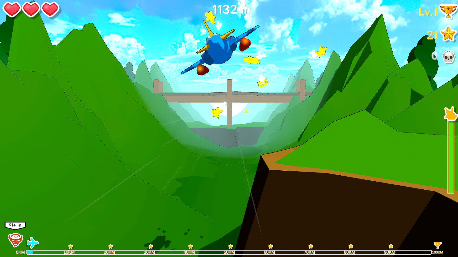 #4. Fly Over! 100KM! Mountains! (Steam) De: Fly Over! 100KM! Mountains!