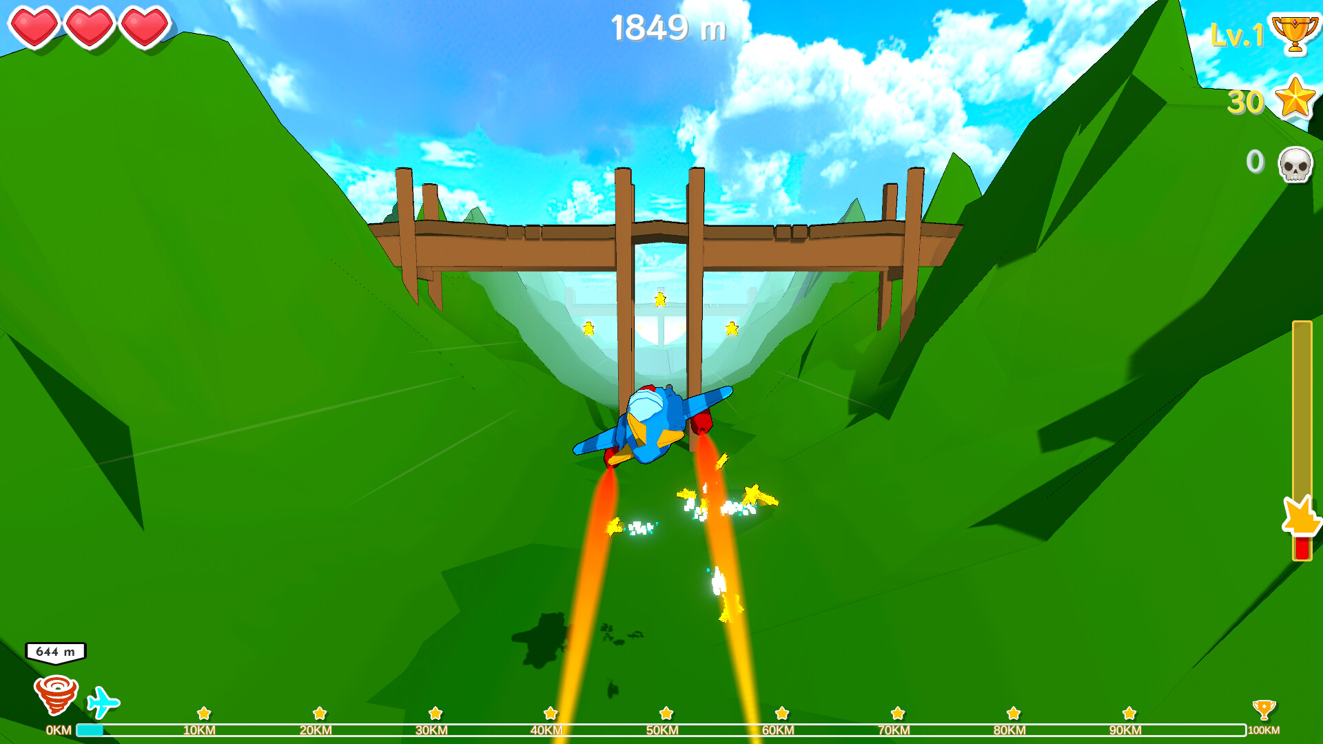 #6. Fly Over! 100KM! Mountains! (Steam) De: Fly Over! 100KM! Mountains!