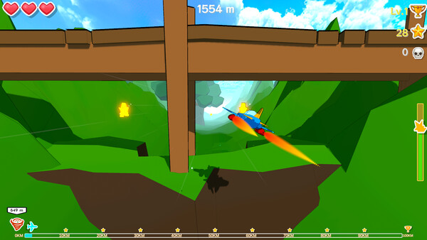 Fly Over! 100KM! Mountains! game for Linux 1