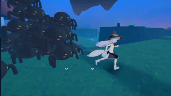 Screenshot of Mia Mia gameplay showing in-action mechanics