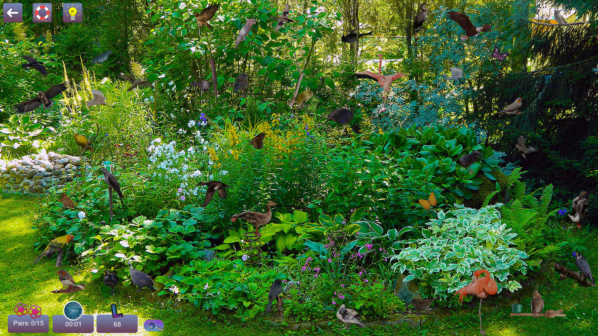 #2. Hidden Pairs 3: Lovely Birds - Hidden Objects (Steam) โดย: BrainVM Games