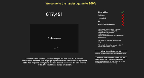 Скриншот из 1 in a Million Скриншот из 1 in a Million