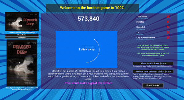 1 in a Million | A game of odds