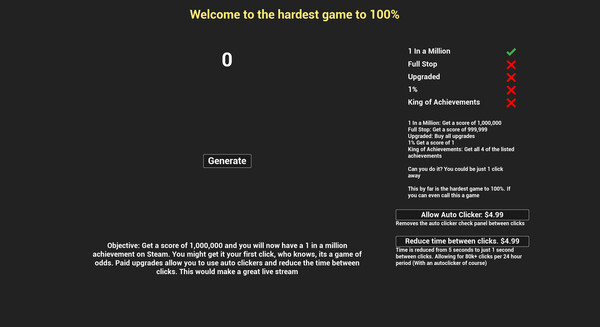 Скриншот из 1 in a Million Скриншот из 1 in a Million