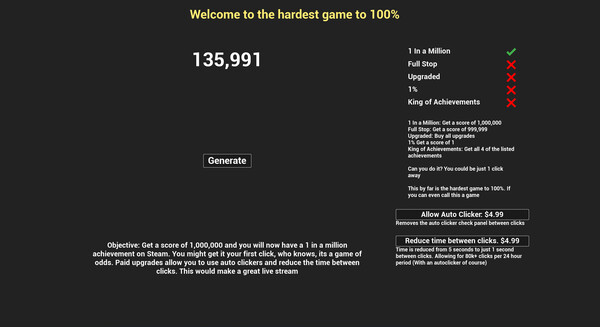 Скриншот из 1 in a Million Скриншот из 1 in a Million