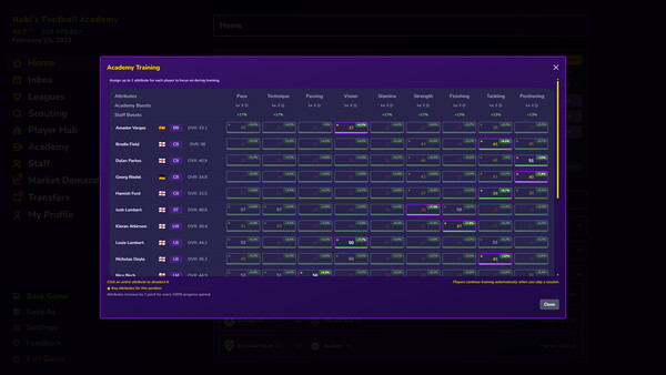 Football Academy Manager Demo
