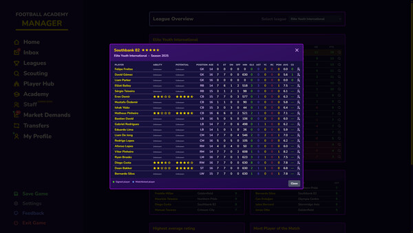 Football Academy Manager Demo
