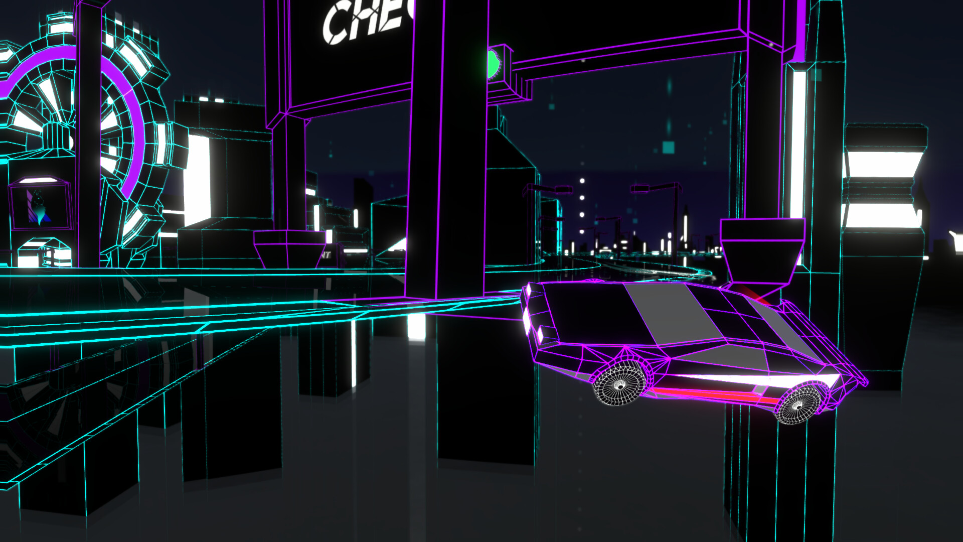 Wireframe: Racing screenshot #3