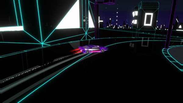 Screenshot 4 of Wireframe: Racing - final gameplay screenshot