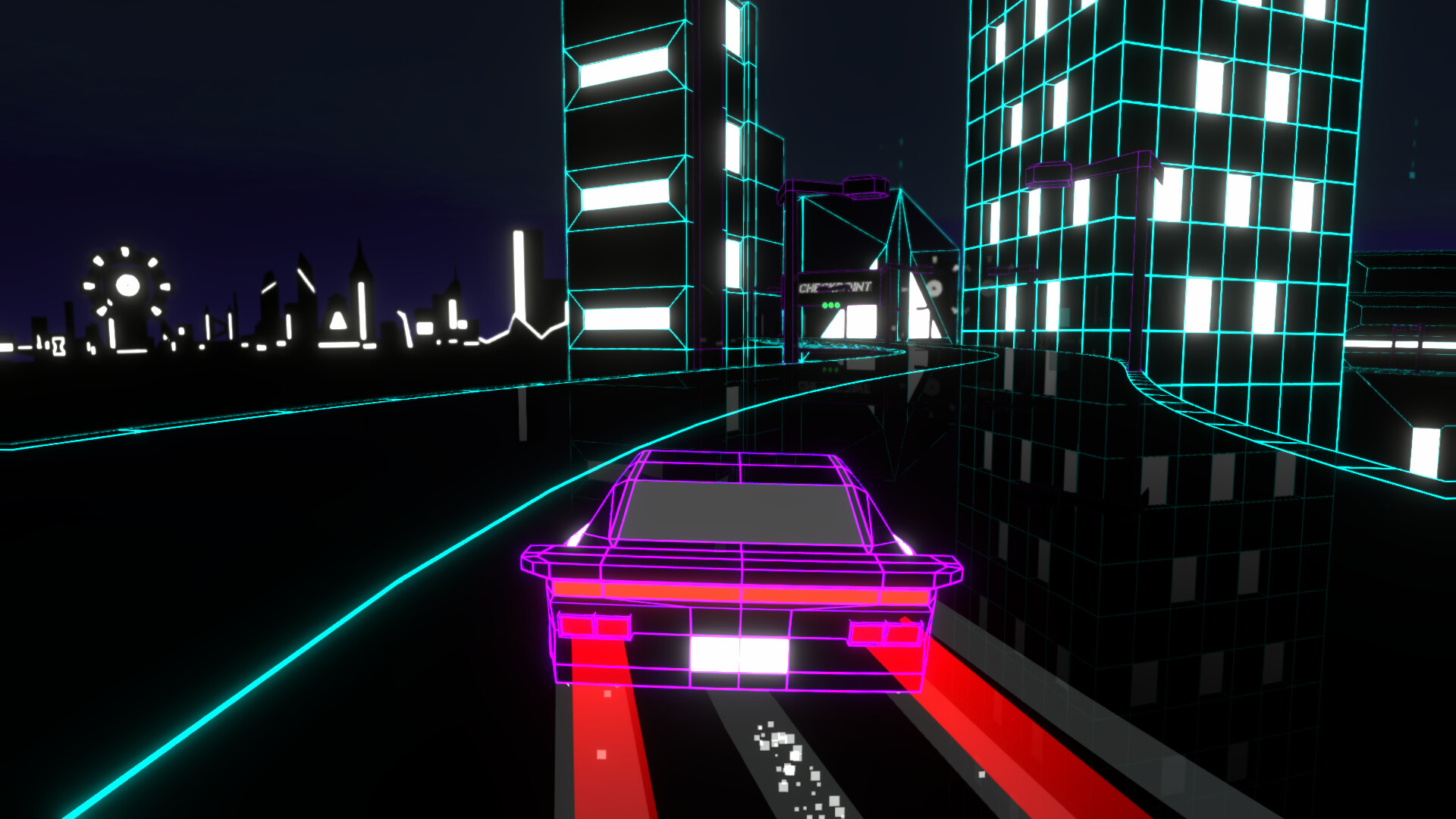 Wireframe: Racing screenshot #2