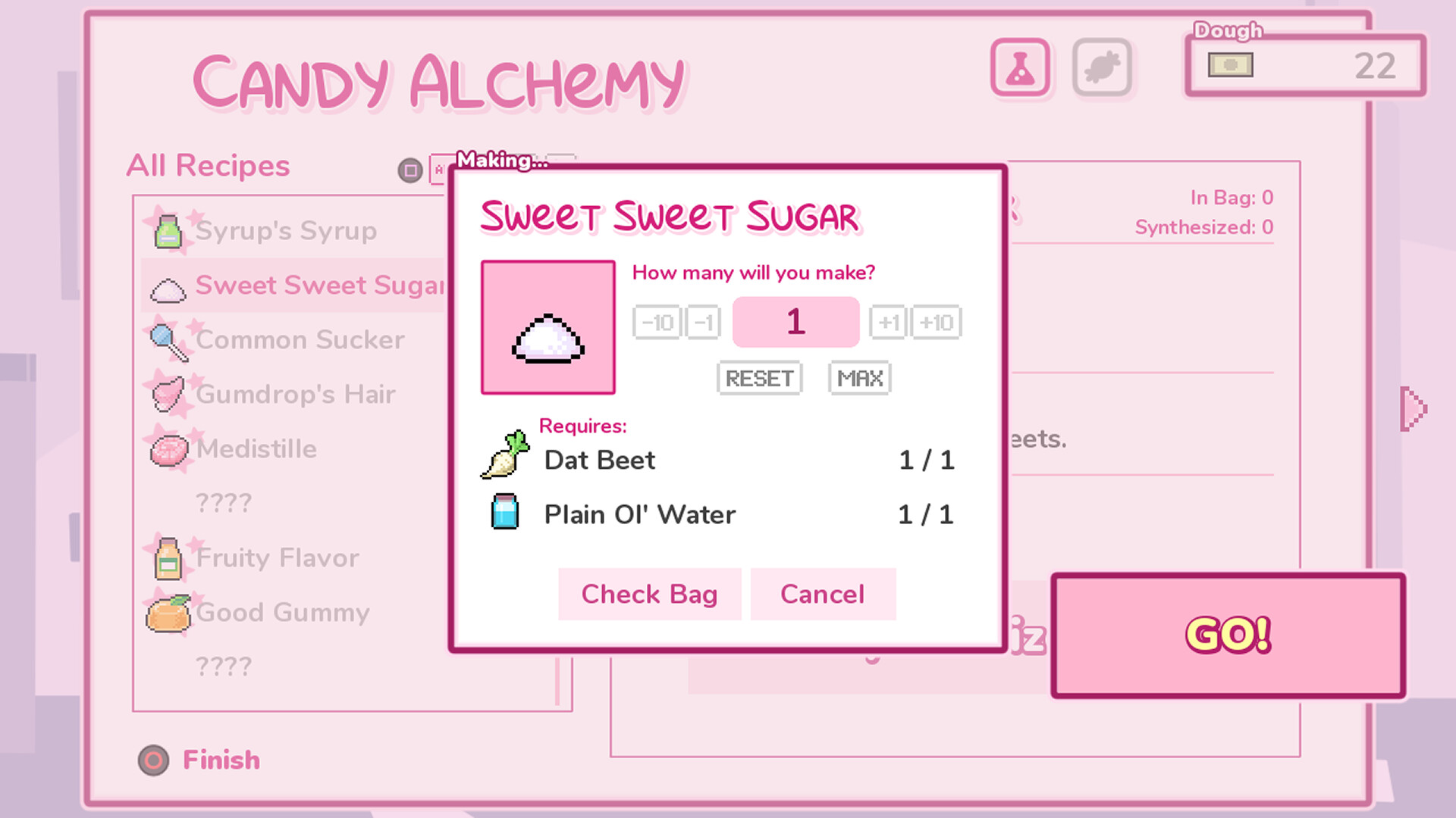 #4. Syrup 2: Candy Alchemy RPG (Steam) By: NomnomNami