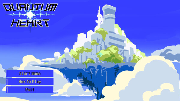 Screenshot of QUANTUM HEART gameplay showing in-action mechanics