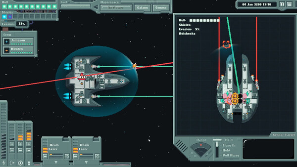 Screenshot of Loadstar gameplay showing in-action mechanics