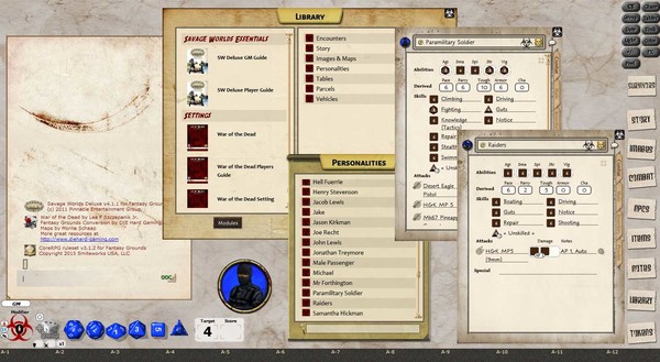 Fantasy Grounds - War of the Dead Chapter 1 for Savage Worlds