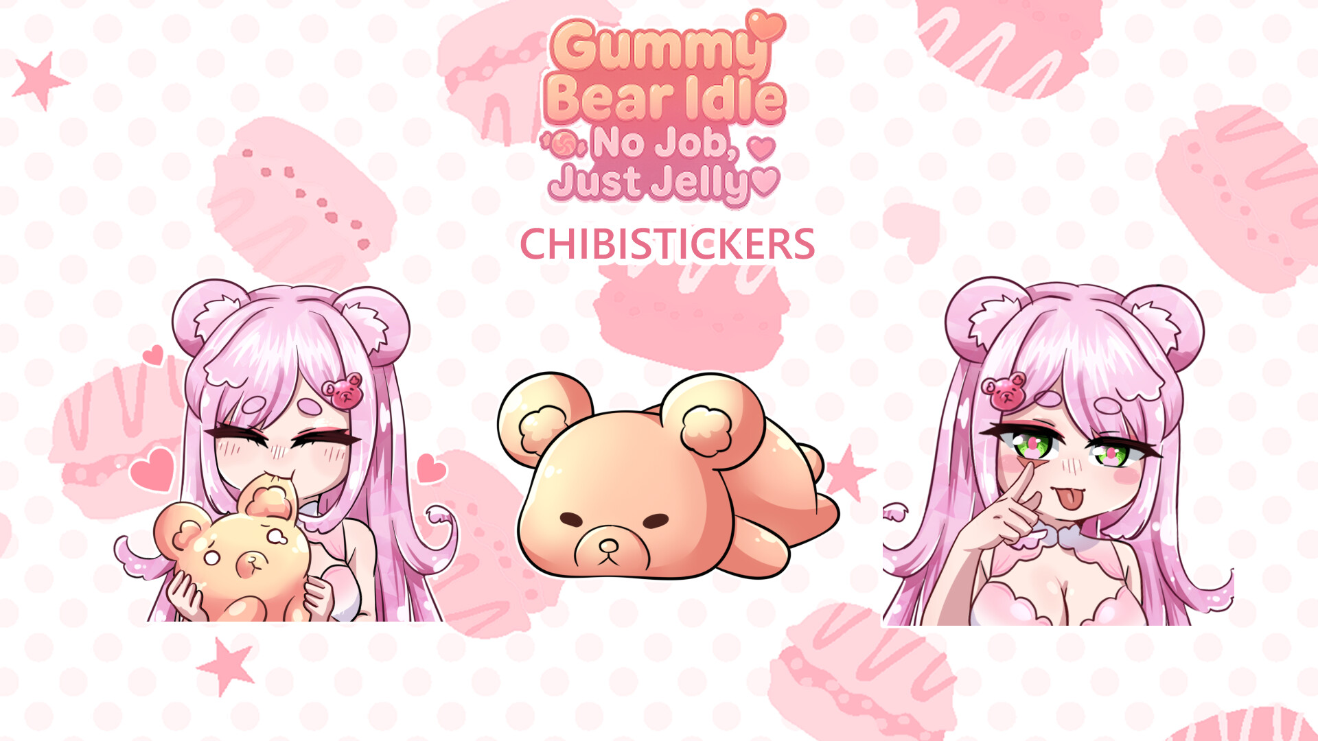 Gummy Bear Idle: No Job, Just Jelly - Chibi Stickers Featured Screenshot #1