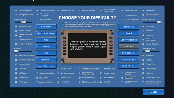 Скриншот 3 из игры Video Game Menu: The Game