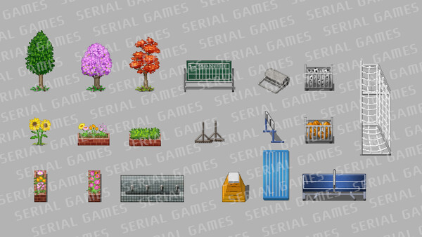 RPG Maker MV - SERIALGAMES LivingGoodCity TILESET Japanese School — скриншот 10
