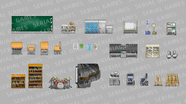 RPG Maker MV - SERIALGAMES LivingGoodCity TILESET Japanese School — скриншот 9