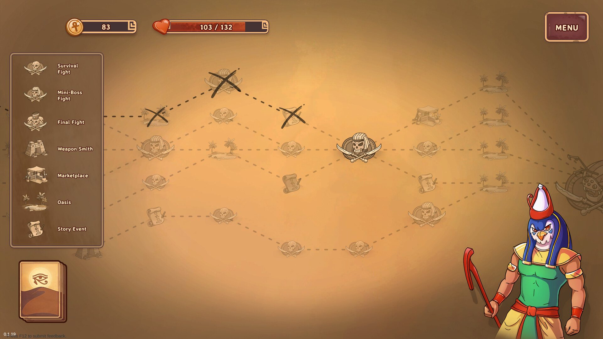 #6. Horus: Desert Survivor Demo (Steam) 由: ThinKING Cat Games