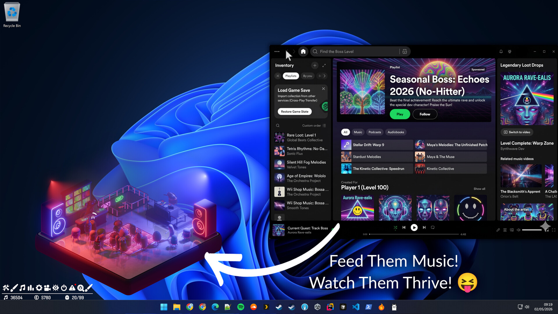 Desktop Rave: Idle Audio Club screenshot 1
