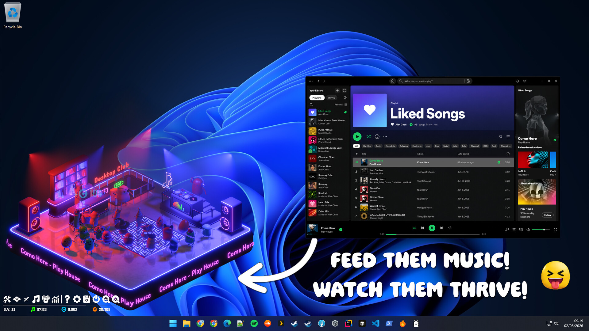 Desktop Rave: Idle Audio Clubのスクリーンショット 1