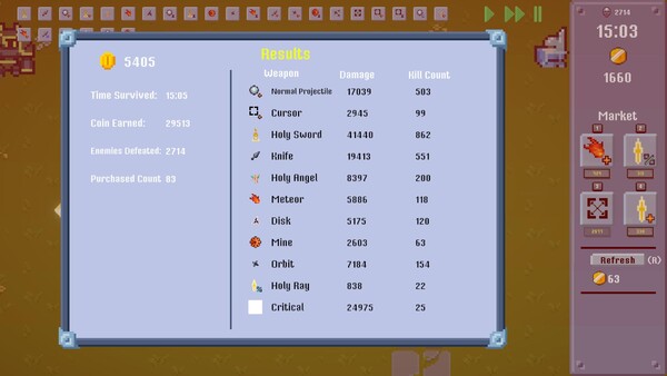 Castle And Cursor game for Linux 1