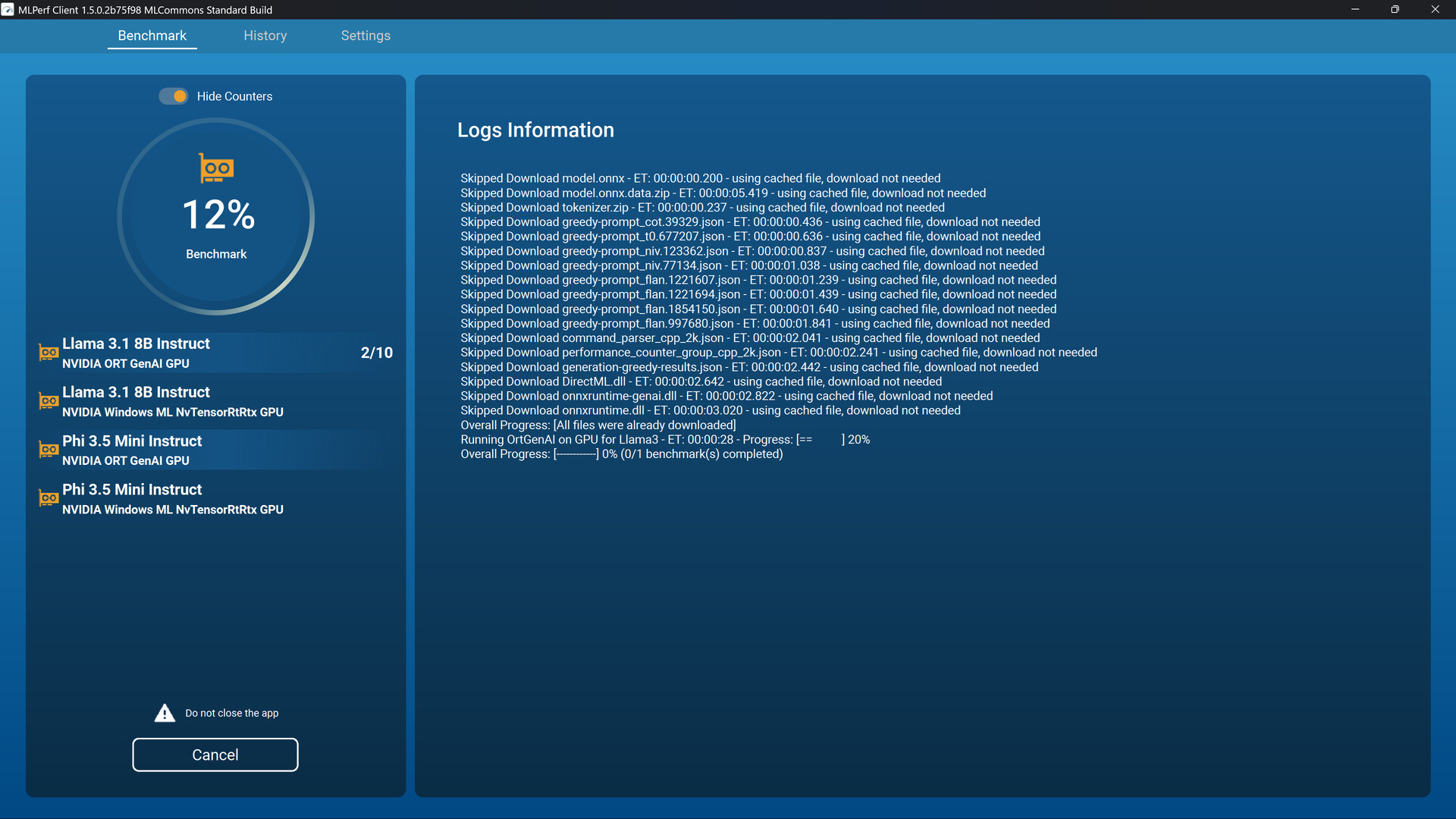 MLPerf Client screenshot 5