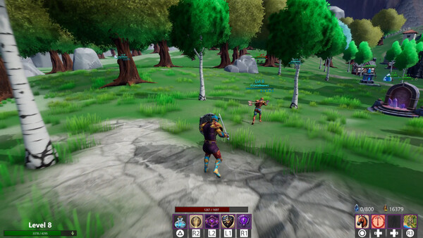 Screenshot of Battlethorne: Reckoning gameplay showing in-action mechanics