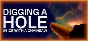 Digging A Hole In Ice With A Chainsaw
